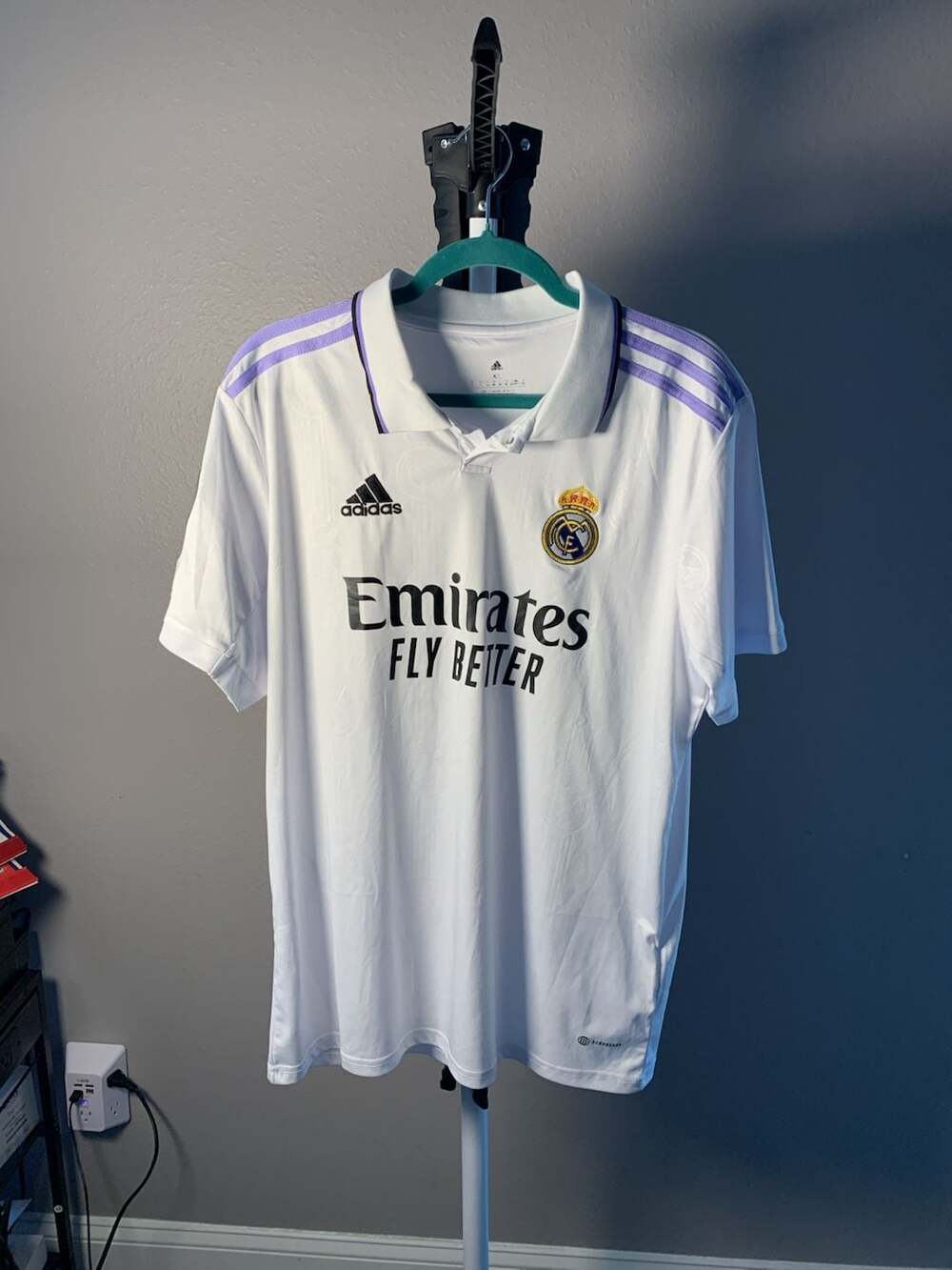 Adidas Real Madrid 2022/23 Home Jersey White Size XL